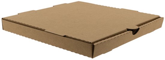 Boîte à pizza Kraft – 32x32x3cm – 50 pièces/boîte.