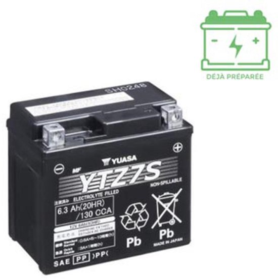 Batterie SLA Yuasa pour Moto Honda 125 Xl V Varadero 2001 à 2013 YTZ7-S / 12V 6Ah Neuf