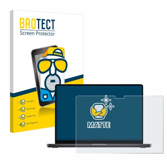 BROTECT – Protecteur d&rsquo;écran pour Apple MacBook Pro 16&Prime; M3 (2023) – Film de protection mat
