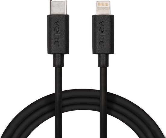 Câble Lightning Veho VCL-005-MFI-C-1M Zwart