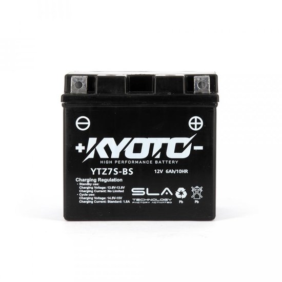 Batterie SLA Kyoto pour Moto Gas gas 250 Ec 4T 2010 à 2011 YTZ7S-BS SLA / 12V 6Ah Neuf