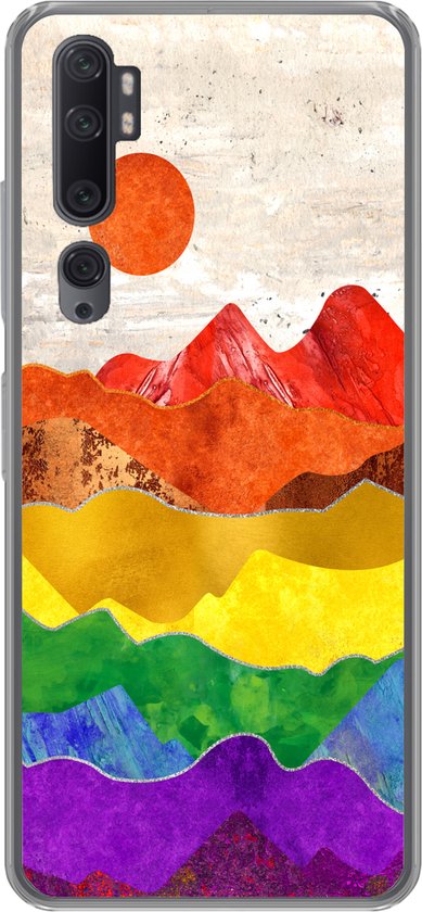 Coque Xiaomi Mi Note 10 Pro – Arc-en-ciel – Marbre – Pride – Siliconen
