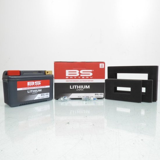 Batterie Lithium BS Battery pour Moto Yamaha 660 SZR 1995 à 1998 BSLi-03 / HJB9Q-FP / 12N9-4B-1 / 12V 36Wh Neuf