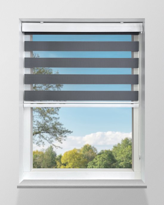 Duo Store Enrouleur Grijs Translucide sur mesure – 138x240cm
