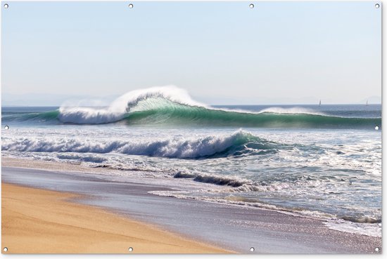 Décoration murale Plage – Vagues – Mer – 180×120 cm – Poster jardin – Toile jardin – Poster extérieur