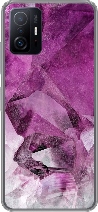 Coque Xiaomi 11T Pro – Cristal – Natuursteen – Luxe – Coque en Siliconen