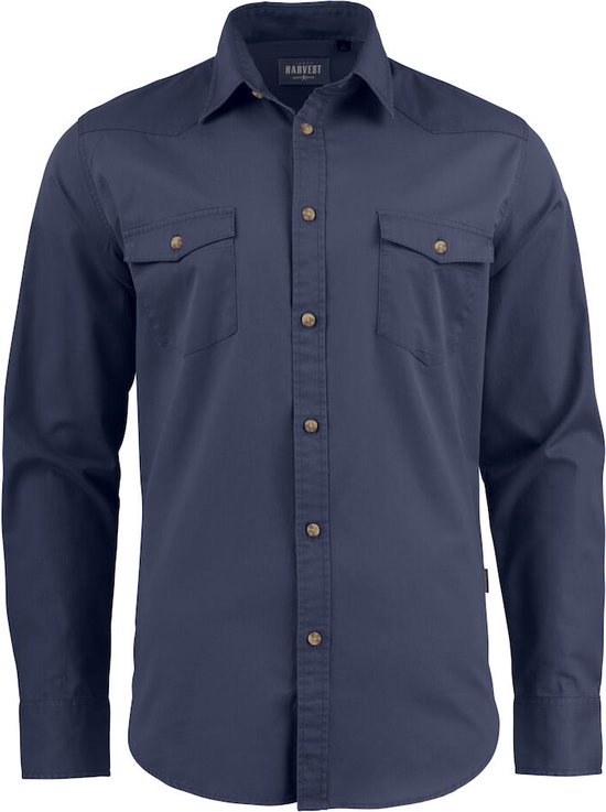 Chemise James Harvest TREEMORE 2113037 – Marine – L