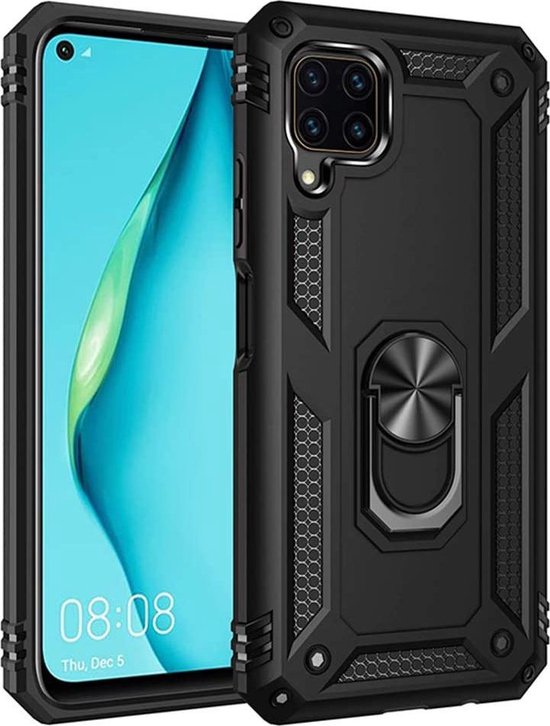 Coque Huawei P40 Lite Rugged Ring Armor Antichoc Noire