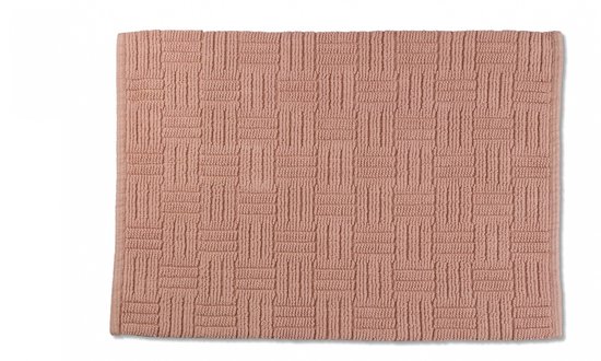 Badmat de Bain Kela Leana 65 X 55 Cm Katoen Rose