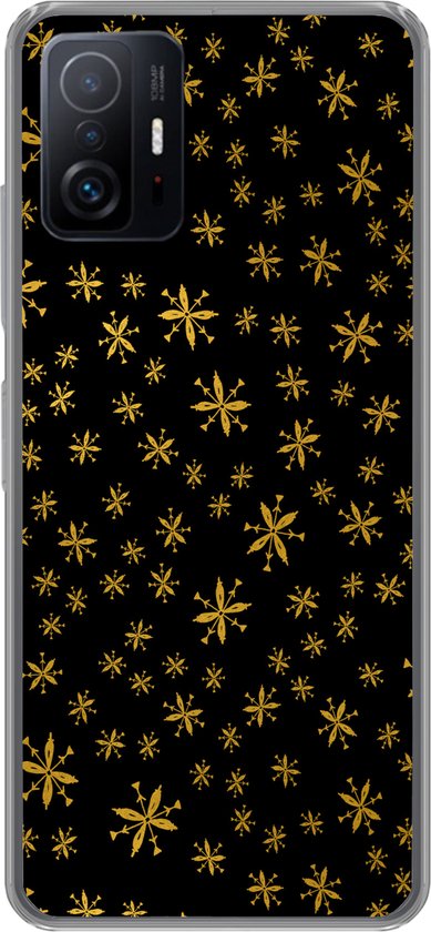 Coque Xiaomi 11 Lite 5G NE – Noël – Flocon de neige – Or – Coque de téléphone en Siliconen