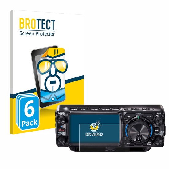 BROTECT – Film de protection d&rsquo;écran pour Yaesu FTX-1 – Transparent (6 pièces)