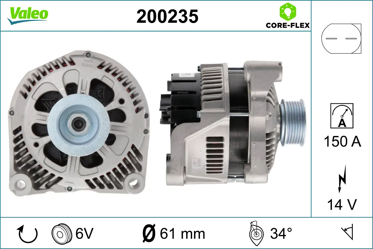 Alternateur VALEO 200235
