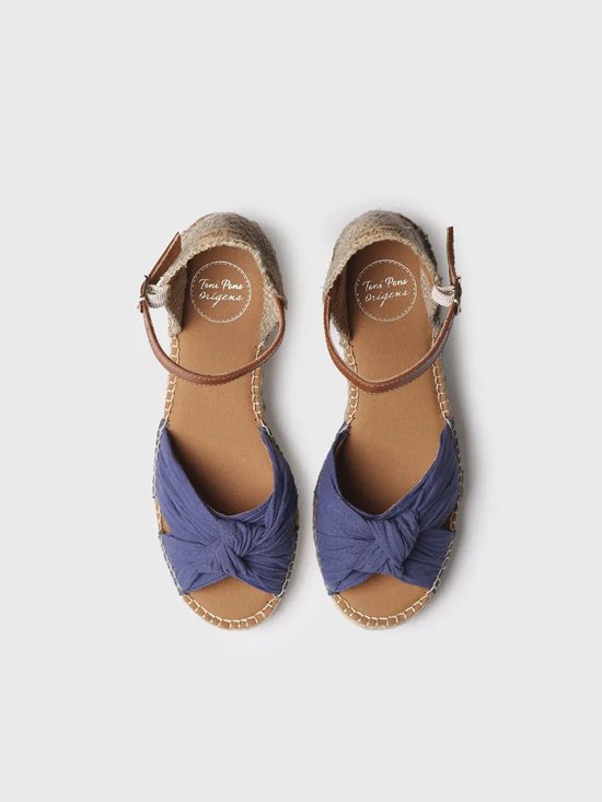 Espadrilles à talon bas et à nœud pour femmes | DANIELA