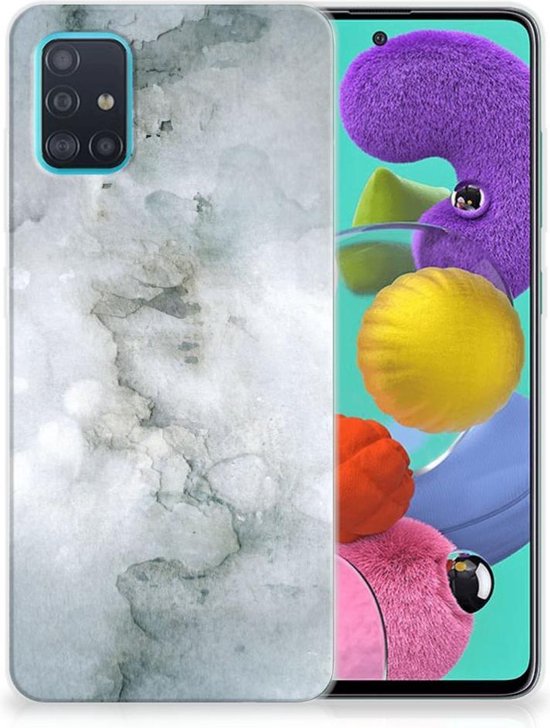 Coque pour Samsung Galaxy A51 Housse Coque Peinture Gris