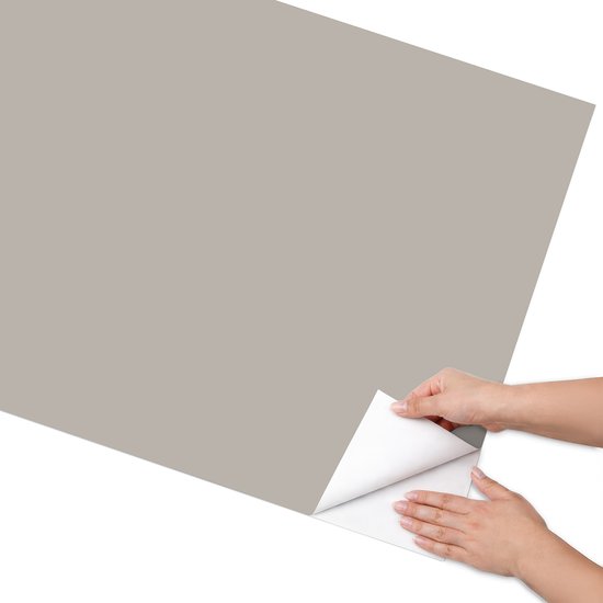 Coloray Film Adhésif Meuble – Film Meuble Beige – 75×150 cm – Film Décoratif Autocollant Gris Chaud – Film Meuble Autocollant – Film Meuble Minimaliste – Film Wrap Cuisine – Décoration Murale – Fonds et Motifs
