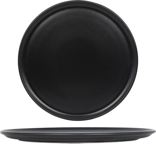 Bonna Assiette à pizza – Notte – Porcelaine – 32 cm – lot de 2
