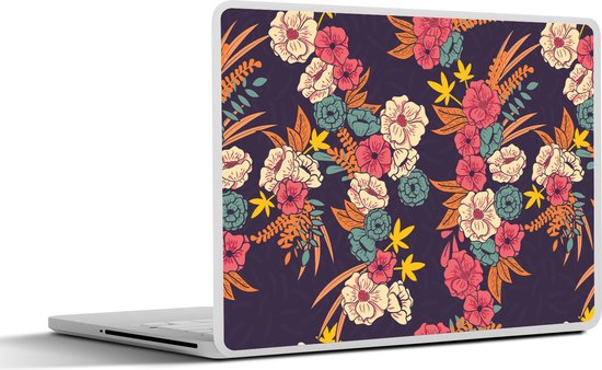 Autocollant pour ordinateur portable – 13.3 pouces – Bouquet – Fleurs – Tropical – Motif – 31×22,5 cm – Autocollants pour ordinateur portable – Skin pour ordinateur portable – Housse