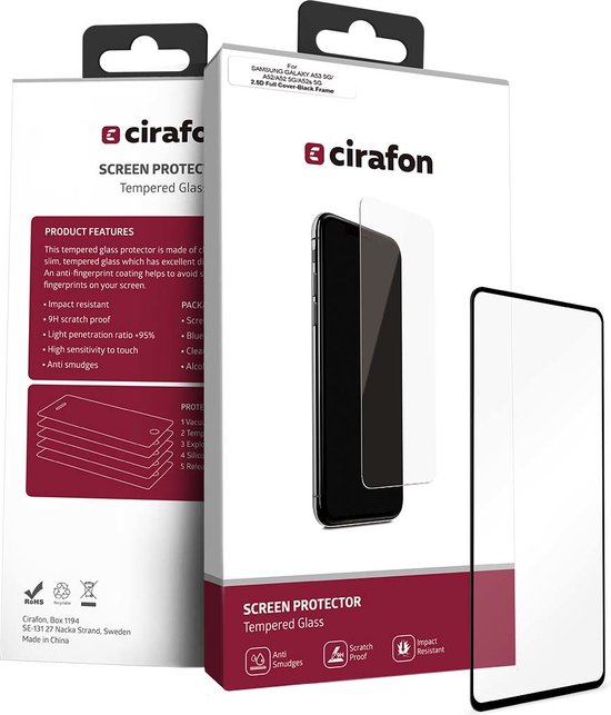 Cirafon CG-ASOD-SMA52 mobile phone screen/back protector Protection d&rsquo;écran transparent Samsung