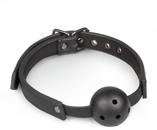 Ball gag met PVC bal – zwart