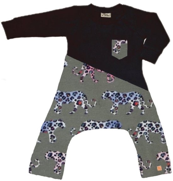 Combinaison adaptée à Pavlik, plâtre et pantalon adaptés à Pavlik, plâtre et barre d&rsquo;écartement Figurines Panthère grises/noires