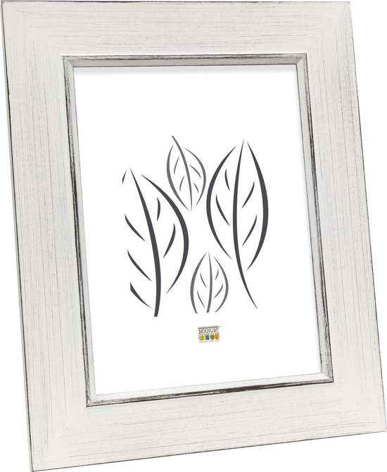Deknudt Frames Cadre photo blanc, peint à la main