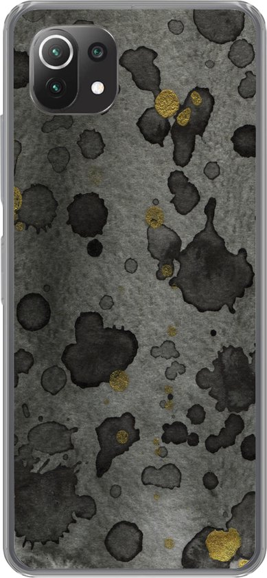 Coque Xiaomi Mi 11 Lite – Imprimé béton – Or – Abstrait – Coque en Siliconen téléphone –