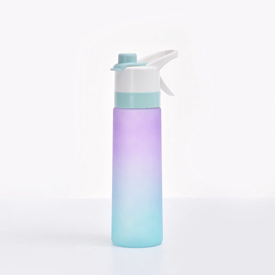 Bouteille de pulvérisation de grande capacité pour sports de plein air, tasse d&rsquo;eau de fitness, bouteille d&rsquo;eau de sport pour le fitness, la gym et l&rsquo;extérieur, violette