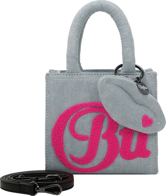 BUFFALO Sac à main Sac à épaule bandoulière Denim Boxy21 Crossbody Bag Pink Bleu clair