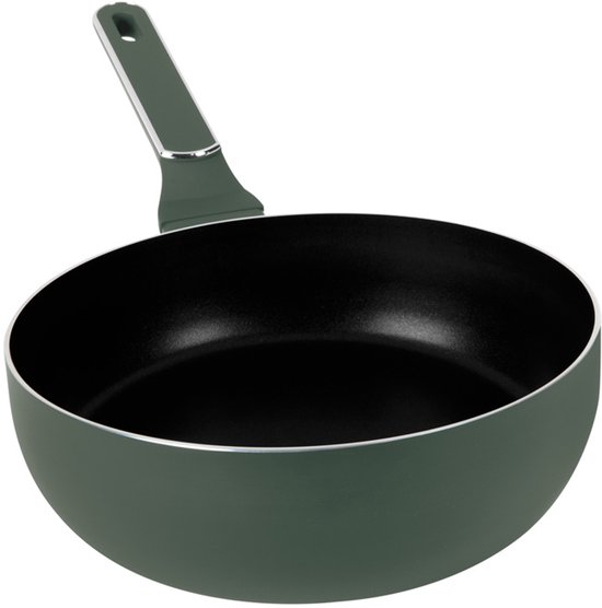 BerlingerHaus 8156 – Poêle Wok – Flipover – 26 cm – Collection Vert Mat