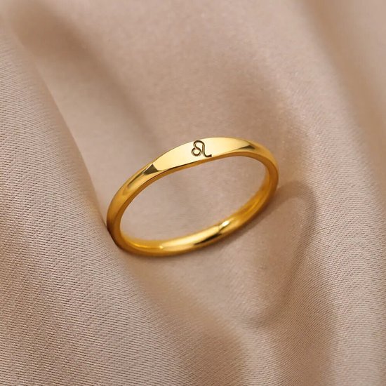 Bague signe du zodiaque – Bague horoscope – Lion – Style Chevalière