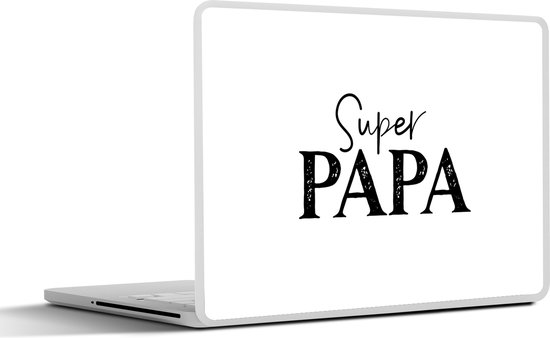 Autocollant pour ordinateur portable – 14 pouces – Père – Paternité – Citations – Proverbes – Super papa – 32x5x23x5cm – Autocollants pour ordinateur portable – Skin pour ordinateur portable – Housse