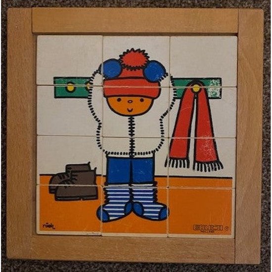 Educo Puzzel Kind met muts op (12 stukjes)