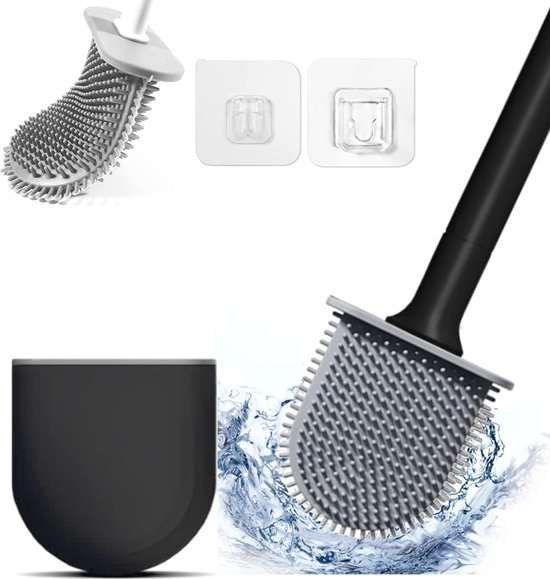 BOTC WC Brush with holder – Brosse de toilette – brosse de toilette durable – Zwart