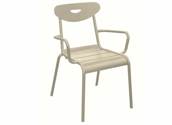 Chaise empilable Smiley crème
