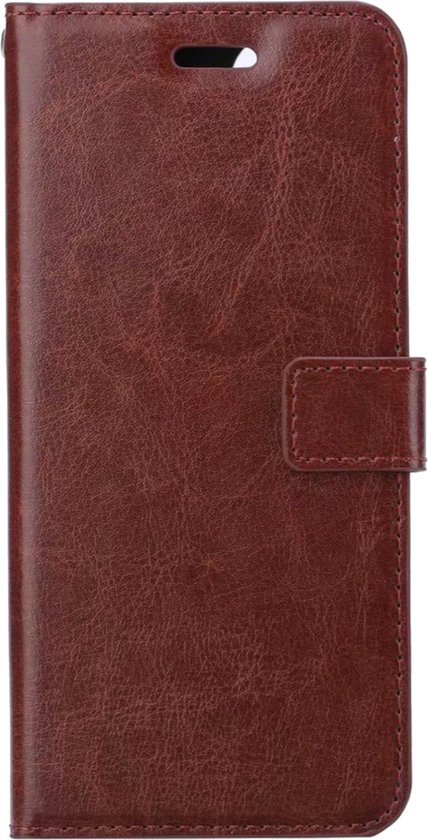 Coque pour iPhone 15 Plus Case Bookcase Cover Flip Case Book Cover – iPhone 15 Plus Case Book Case Case – Marron