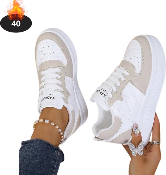 Chaussures pour femmes Livano Femme – Baskets pour femmes – Confortables – Sportives – Décontractées – Adultes – Kaki – Taille 40