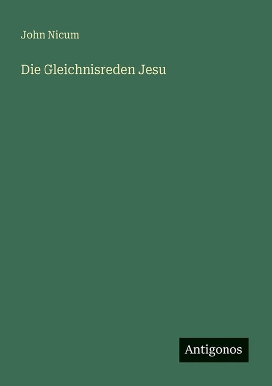 Die Gleichnisreden Jesu