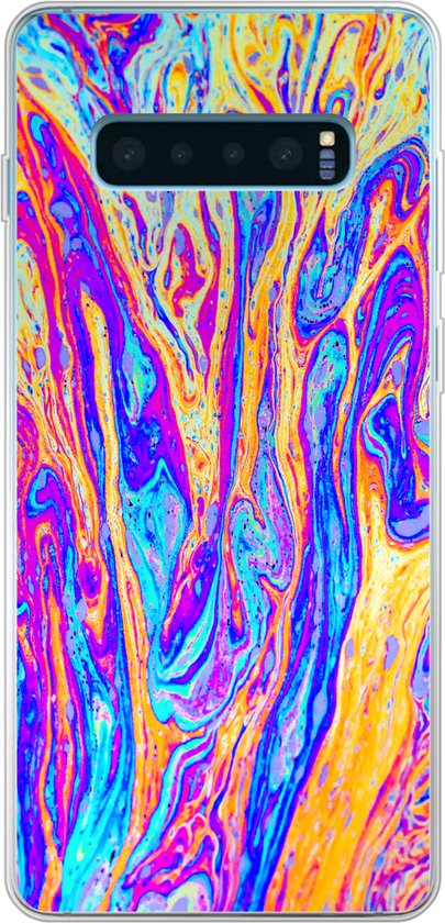 Coque Samsung Galaxy S10 Plus – Art – Couleurs – Psychédélique – Coque de téléphone en Siliconen