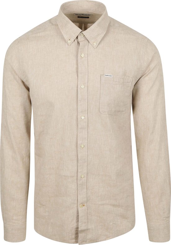 Chemise Barbour Nelson Tailored Stone Beige – Taille 3XL – Homme – Chemises Casual