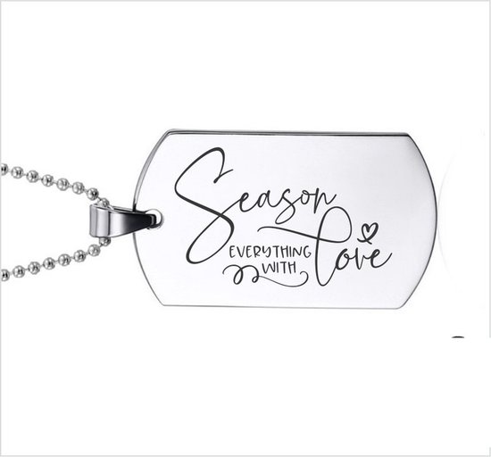 Collier en acier inoxydable – Season Everything With Love