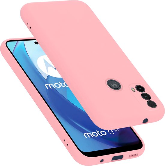 Coque Cadorabo compatible avec Motorola MOTO E20 / E30 / E40 en ROSE LIQUIDE – Housse de protection en silicone TPU flexible