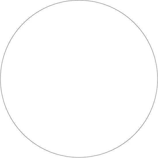 Autocollant rond blanc – 10 cm