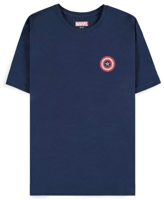 Captain America Brave New World – Captain America – Wings T-shirt homme – bleu marine – XL