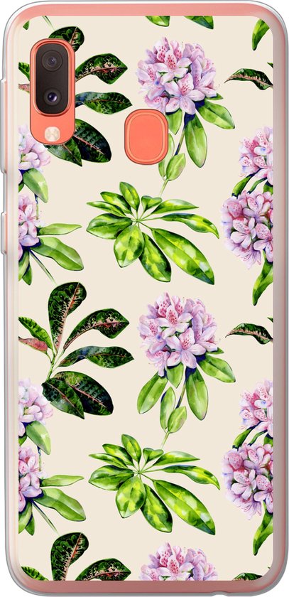 Coque Samsung Galaxy A20e – Hortensia – Plantes – Motifs – Coque de téléphone en Siliconen