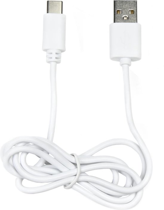 Câble Benson USB vers Type C – 1 mètre – Wit – Chargement et transfert de données rapides