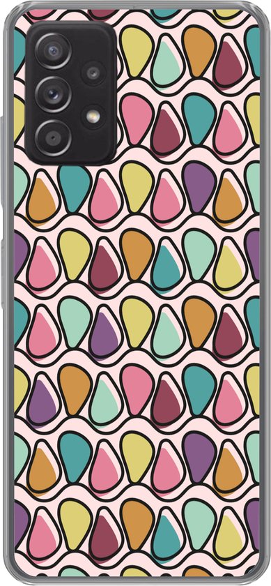 Coque Samsung Galaxy A53 5G – Motif – Ovale – Pastel – Coque de téléphone en Siliconen –