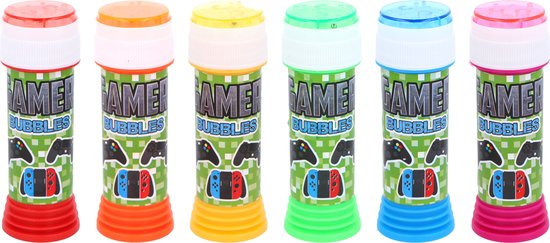 Bulle soufflante – 24x – gamer – 50 ml – pour enfants – cadeau à distribuer/fête d&rsquo;enfants