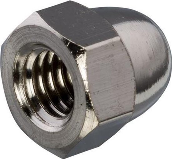 Écrou borgne M8 en acier inoxydable – 5 pièces – écrou hexagonal – A2 1587