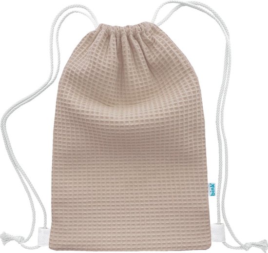 BINK Bedding de sport / Sac de natation Pique (gaufre) sable 40 x 28 cm