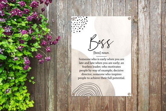 Décoration de Jardin Boss – Travail – Sorts – 30×40 cm